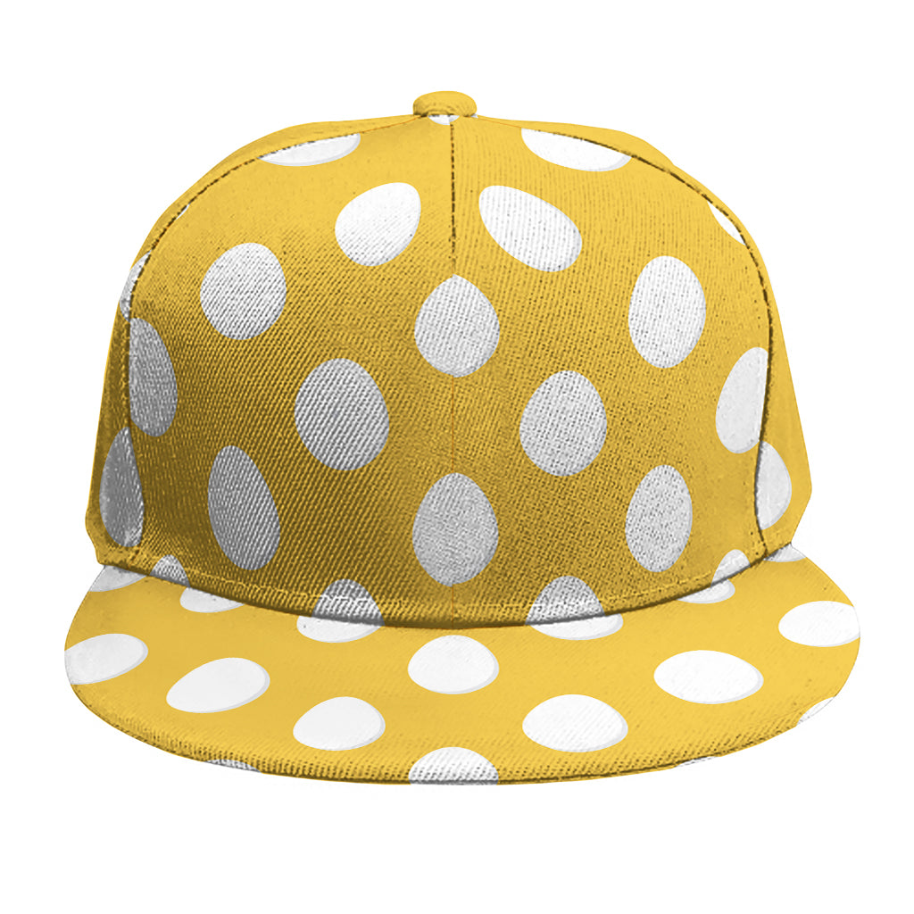 Yellow Eggs Pattern Print Snapback Cap