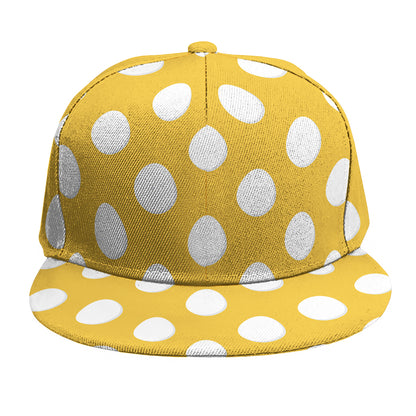 Yellow Eggs Pattern Print Snapback Cap