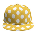Yellow Eggs Pattern Print Snapback Cap
