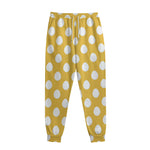 Yellow Eggs Pattern Print Sweatpants
