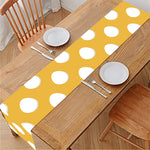 Yellow Eggs Pattern Print Table Runner