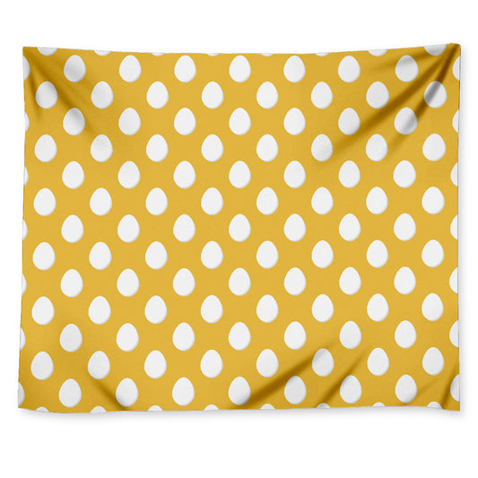 Yellow Eggs Pattern Print Tapestry