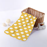 Yellow Eggs Pattern Print Towel