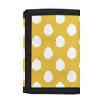 Yellow Eggs Pattern Print Trifold Wallet