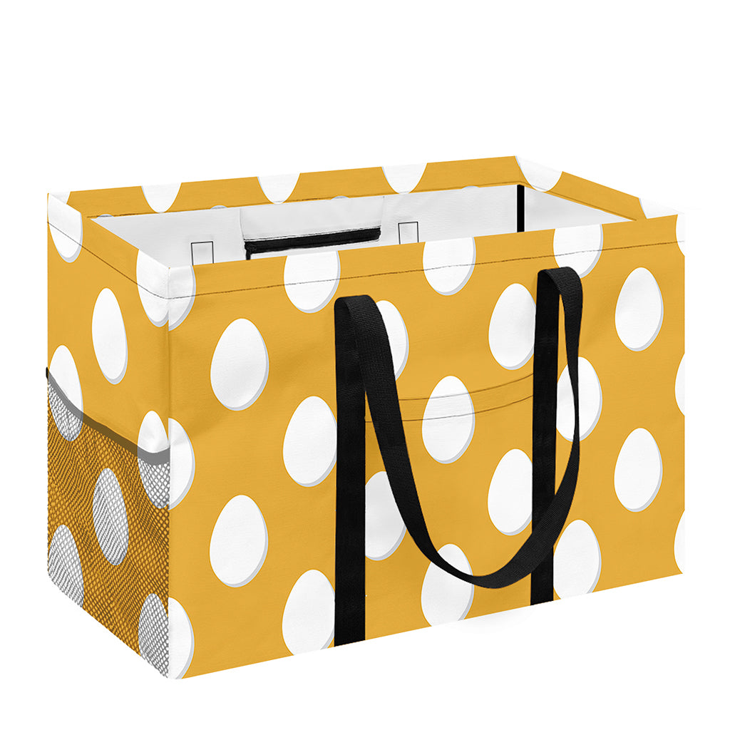 Yellow Eggs Pattern Print Utility Tote Bag