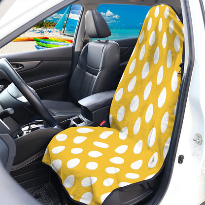 Yellow Eggs Pattern Print Waterproof Car Seat Cover