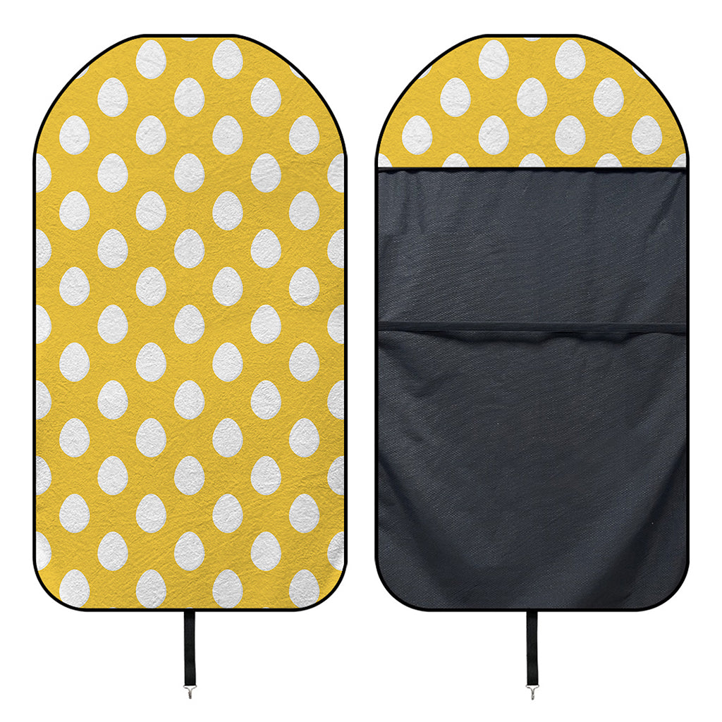 Yellow Eggs Pattern Print Waterproof Car Seat Cover
