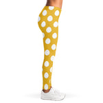 Yellow Eggs Pattern Print Women's Leggings