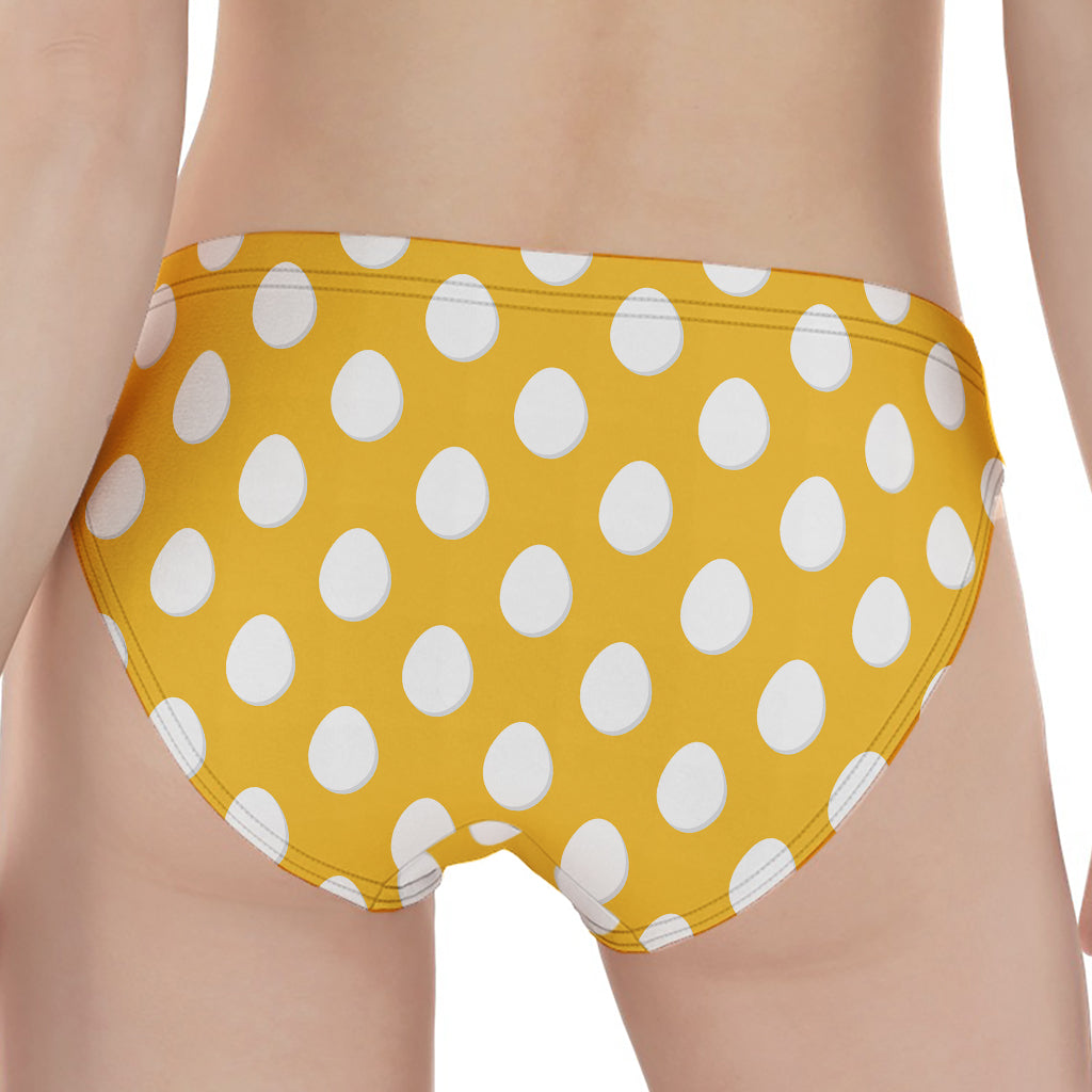 Yellow Eggs Pattern Print Women's Panties