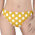 Yellow Eggs Pattern Print Women's Thong