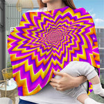 Yellow Expansion Moving Optical Illusion Baby Seat Cover