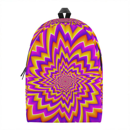 Yellow Expansion Moving Optical Illusion Backpack