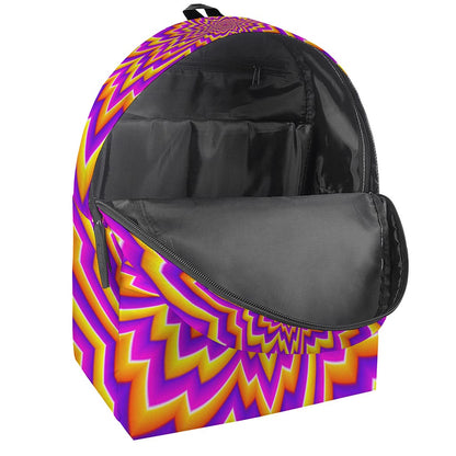 Yellow Expansion Moving Optical Illusion Backpack