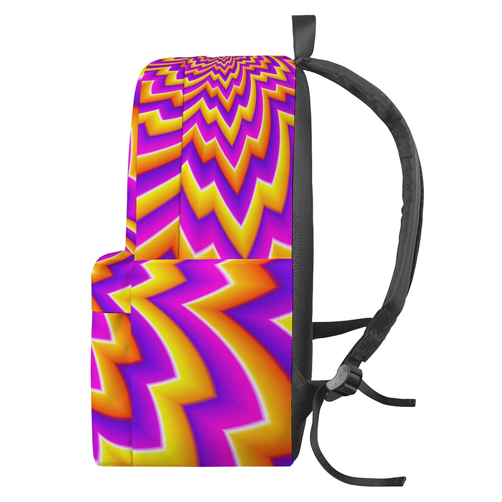 Yellow Expansion Moving Optical Illusion Backpack
