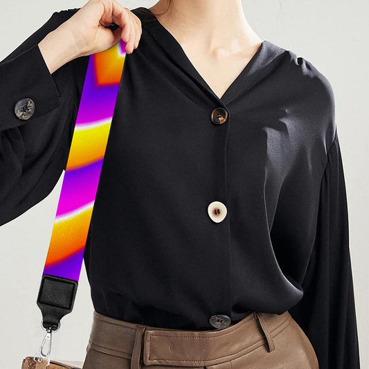 Yellow Expansion Moving Optical Illusion Bag Strap