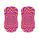 Yellow Expansion Moving Optical Illusion Bar Stool Covers