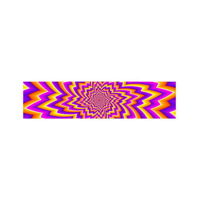 Yellow Expansion Moving Optical Illusion Bed Runner