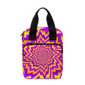Yellow Expansion Moving Optical Illusion Bible Tote Bag
