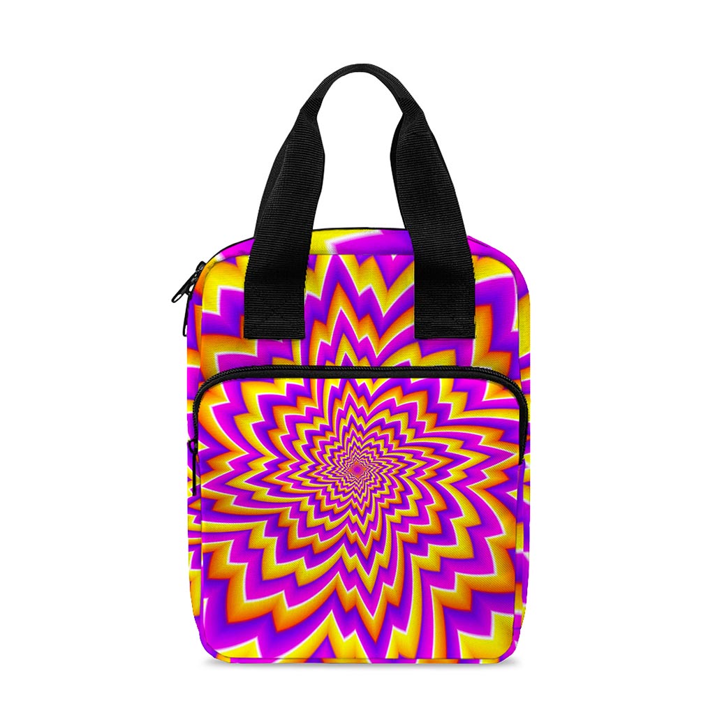 Yellow Expansion Moving Optical Illusion Bible Tote Bag