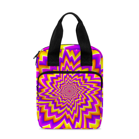 Yellow Expansion Moving Optical Illusion Bible Tote Bag