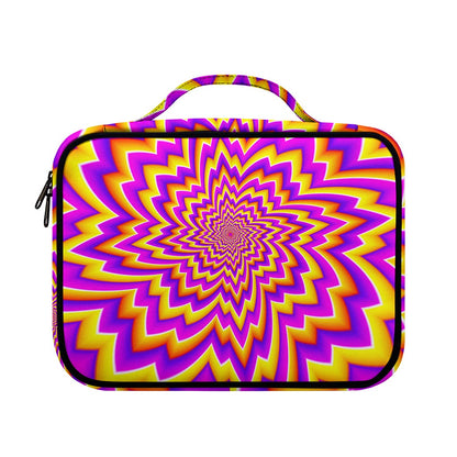 Yellow Expansion Moving Optical Illusion Briefcase Bible Bag