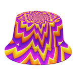Yellow Expansion Moving Optical Illusion Bucket Hat