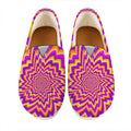 Yellow Expansion Moving Optical Illusion Casual Shoes