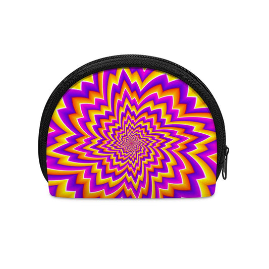 Yellow Expansion Moving Optical Illusion Coin Purse