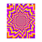 Yellow Expansion Moving Optical Illusion Curtain