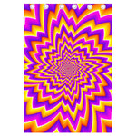Yellow Expansion Moving Optical Illusion Curtain