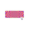 Yellow Expansion Moving Optical Illusion Extended Mouse Pad