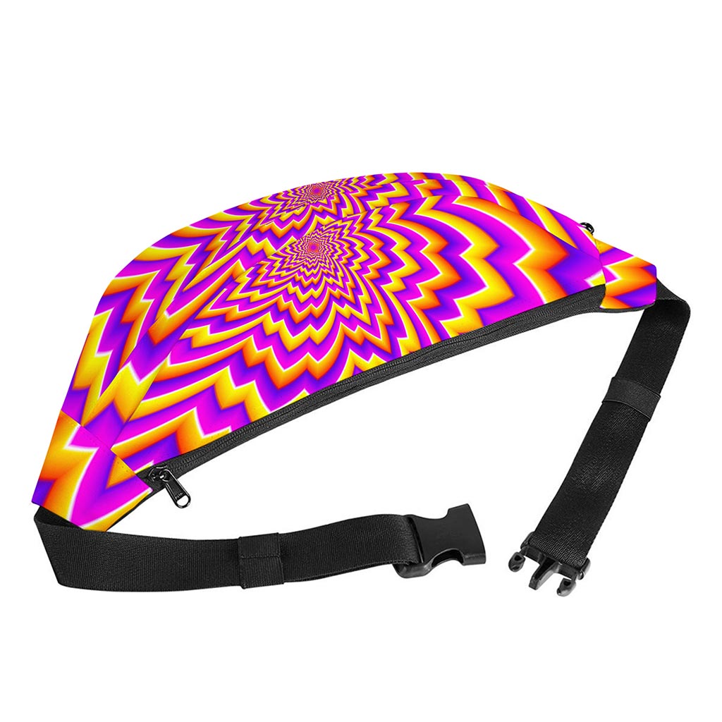 Yellow Expansion Moving Optical Illusion Fanny Pack