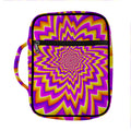 Yellow Expansion Moving Optical Illusion Front Pocket Bible Bag