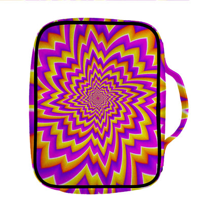 Yellow Expansion Moving Optical Illusion Front Pocket Bible Bag