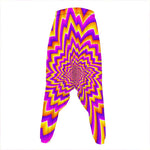 Yellow Expansion Moving Optical Illusion Hammer Pants