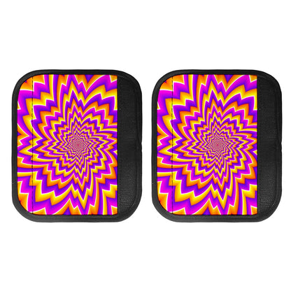 Yellow Expansion Moving Optical Illusion Handle Covers