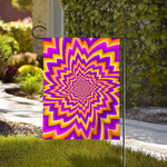 Yellow Expansion Moving Optical Illusion House Flag