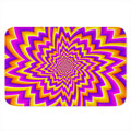 Yellow Expansion Moving Optical Illusion Indoor Door Mat