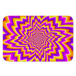 Yellow Expansion Moving Optical Illusion Indoor Door Mat
