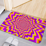 Yellow Expansion Moving Optical Illusion Indoor Door Mat