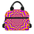Yellow Expansion Moving Optical Illusion Insulated Lunch Bag