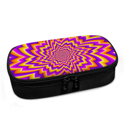 Yellow Expansion Moving Optical Illusion Insulin Cooler Travel Case