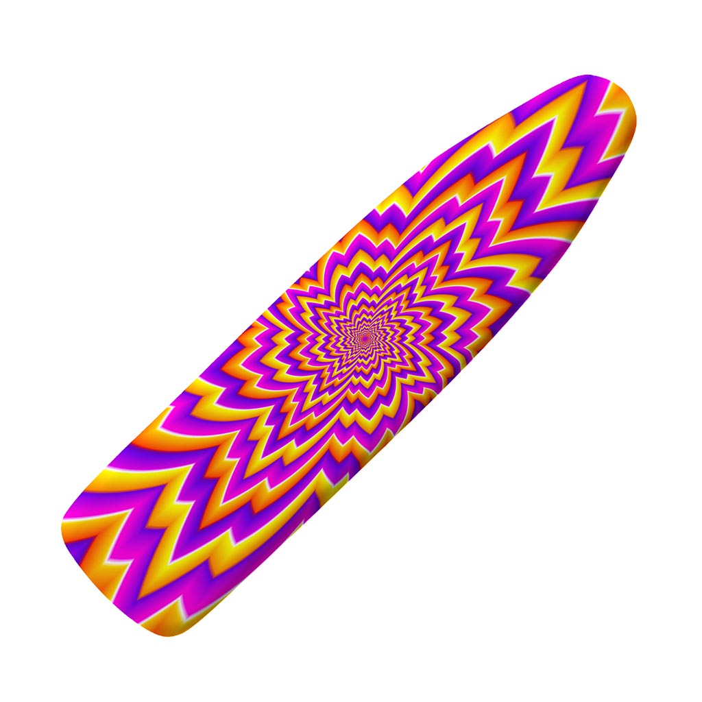 Yellow Expansion Moving Optical Illusion Ironing Board Cover