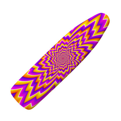 Yellow Expansion Moving Optical Illusion Ironing Board Cover