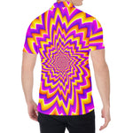 Yellow Expansion Moving Optical Illusion Men's Shirt