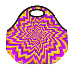 Yellow Expansion Moving Optical Illusion Neoprene Lunch Bag