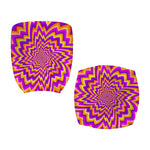 Yellow Expansion Moving Optical Illusion Office Chair Cover
