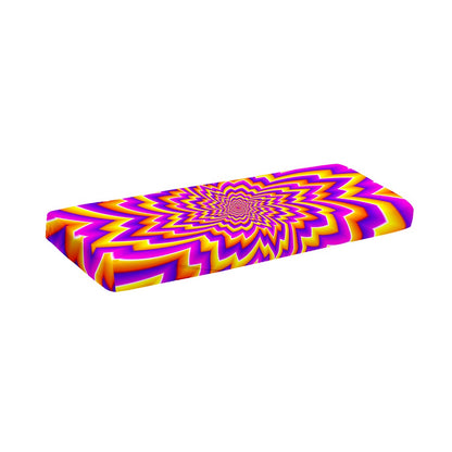 Yellow Expansion Moving Optical Illusion Piano Keyboard Cover