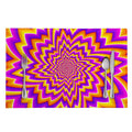 Yellow Expansion Moving Optical Illusion Placemat