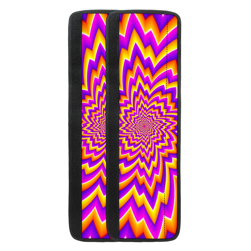Yellow Expansion Moving Optical Illusion Refrigerator Handle Covers
